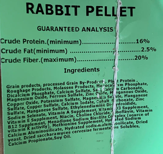 Rabbit Pellet 16%